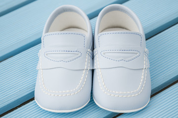 Pair of  Classic Blue Baby Shoes