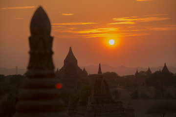 ASIA MYANMAR BAGAN TEMPLE PAGODA LANDSCAPE