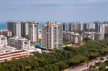 Newly Developed Condominium Buildings in Highly Americanized Barra da Tijuca District in Rio de Janeiro