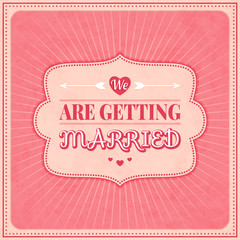 Save The Date, Wedding Invitation Card
