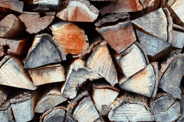 cut down composite firewood