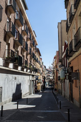 Fototapeta na wymiar Street of Lavapies, in Madrid.