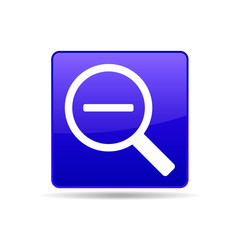 vector icon magnifier minus
