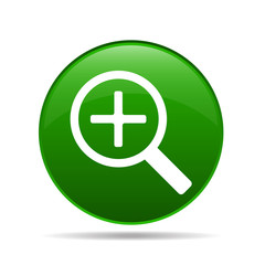 vector icon increase magnifier