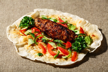 Shish kofte kebab