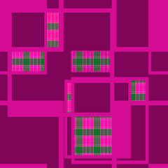 Seamless retro geometrical square textile texture pattern backgr