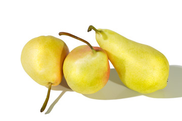 Composition of fruits isolated on a white background.