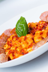 gnocchi with fresh Italian pork sausage