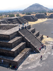 Pyramiden in Teotihuacán/Mexiko