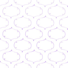 Frame. Seamless vintage pattern. Hand-drawn background. Vector