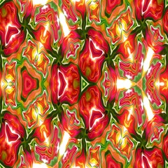 Kaleidoscopic mosaic seamless texture or background