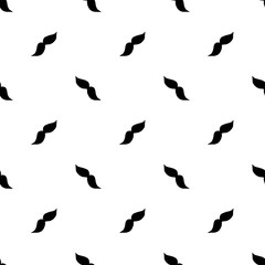 Seamless pattern with moustaches. Hand-drawn background. Vector
