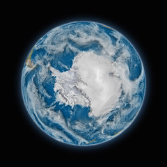 Naklejka na ściany i meble Antarctica on planet Earth