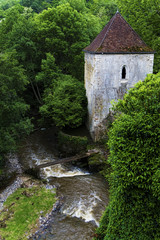 Fototapeta na wymiar The beautiful village of Gargilesse in France