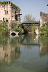 Obraz premium Borghetto sul Mincio, Veneto, Italy