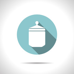 Vector kitchen bottle template 