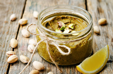 toasted pistachio lemon butter