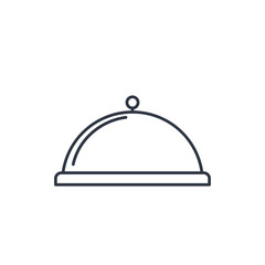 Food platter serving sign outline icon