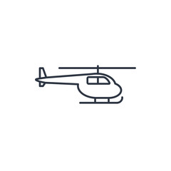 Helicopter outline icon