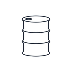 Vector outline icon barrels of oil