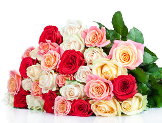 Obraz na płótnie Canvas Bouquet of blossoming roses