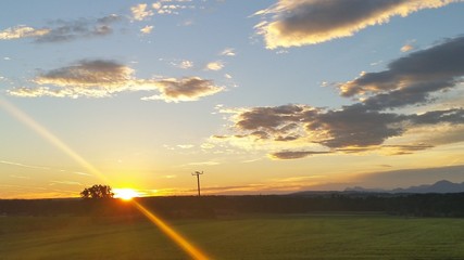 Landschaft am Morgen