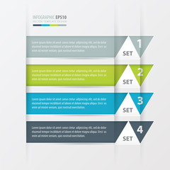 triangle Modern infographics banner.