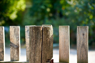 Fototapeta premium Old wooden fence