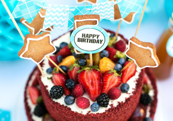 Sweets on the birthday and others holidays