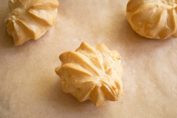 Eclairs with whipped cream