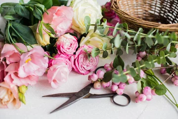 Papier peint photo florist's workplace