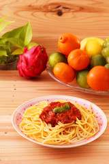 おいしそうなスパゲティ