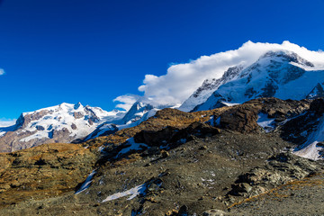 Alps mountain landscape in Swiss