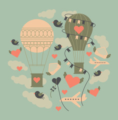 Valentine's day themed design element