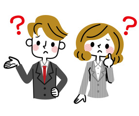 ビジネスウーマンとビジネスマン