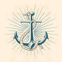 anchor with rope
