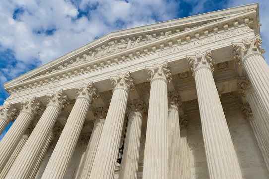 UNITED STATES supreme court building columns and portico