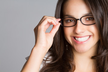 Young Woman Wearing Glasses