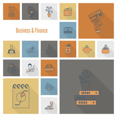 Business and Finance Icon Set