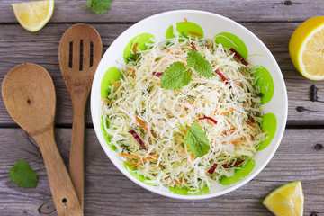 Vitamin cabbage salad with carrots