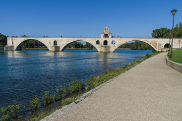 France, Pont Saint-Benezet in Avignon