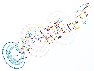 Vector design technology, Network,medical background