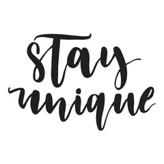 Hand drawn vector lettering. Motivating poster.