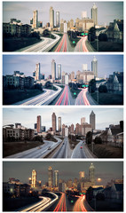 Set of Atlanta skylines