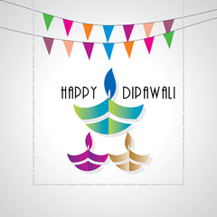 creative deewapli festival concept vector 