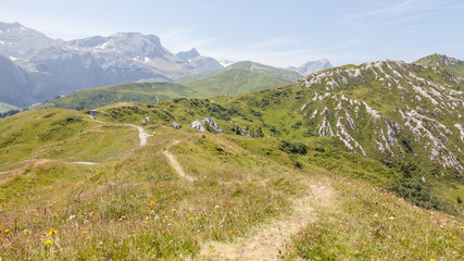 Typical view of the Swiss alps