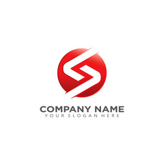 circle initial S, N and Z sport forward modern logo