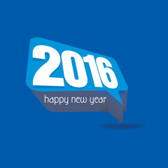 creative happy new year 2016 concept vector 