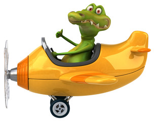 Naklejka premium Fun crocodile