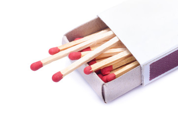 Match isolated on white background